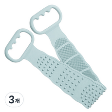 힐로 무통 실리콘 양면 마사지 때밀이, 민트, 1개입, 3개