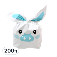 포포팬시 꿀꿀이 보자기 포장팩, 화이트, 200개