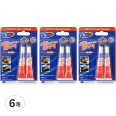 Vtech 신발 레자 전용 접착제, 투명, 6개