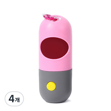 펫투비 LED 손전등 배변봉투 케이스, 핑크, 1개입, 4개