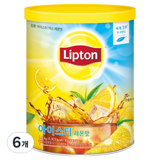 립톤 아이스티 믹스 분말 레몬맛, 1.5kg, 1개입, 6개