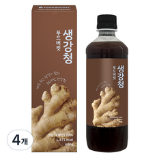 푸드버킷 생강청 생강차, 600g, 4개