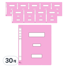 에코청운 대용량 PP 정부파일, 핑크, 30개
