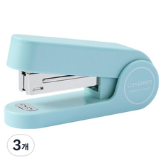 델리 LONGREEN 슬림 스테이플러 33호심, 블루, 3개