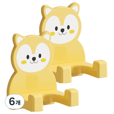 난리시스터즈 호텔식 드라이기 거치대, 노랑, 6개