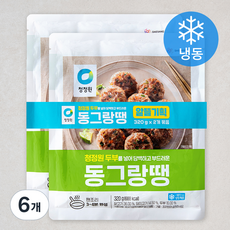 청정원 동그랑땡 (냉동), 320g, 6개