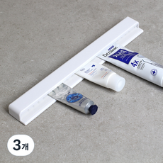 MONACO OLIVE 免鑽孔寬版長型軟管架 牙膏架, 3個, 白色