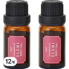 알레 아로마 에센셜 오일 엘레미, 10ml, 12개