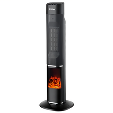 TECO 東元 3D擬真火焰電暖器, 黑色, XYFYN3002CBB