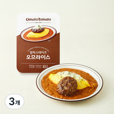 오므토토마토 함박스테이크 오므라이스, 450g, 3개