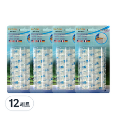 깰끔 케이블 선정리 투명 클립, 12세트