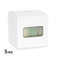 Kal-dak 的 Arte 遮蔽膠帶套裝 3 47 x 15 x 10 毫米, 雪絨花, 5組