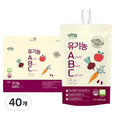 자연원 유기농 abc주스, 100ml, 40개