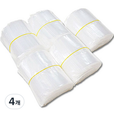 그린비닐 일반 지퍼백 9cm x 13cm, 미니(XS), 500개입, 4개