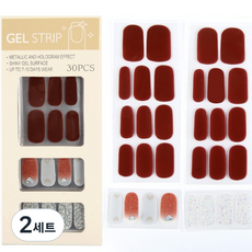 Daysoy Mellow Palette 凝膠美甲貼 30p 組, 12 Deep Heart, 2個