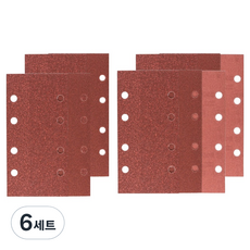 보쉬 직사각형 페이퍼 P60 4p + P120 4p + P180 2p 세트, 6세트