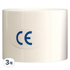 케이앤제이굿즈 탄성 근육테이프 화이트 5cm x 5m, 3개, 1개입