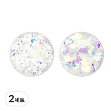 美甲裝飾偏光閃亮片 2罐組 KG 13 01, 混色, 2組