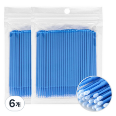 LaMon 多用途精細作業微型短頭棉花棒, 200入, 6個