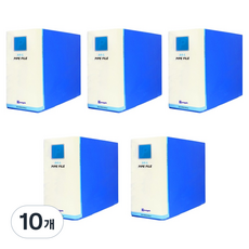 영오 2공 파이프 바인더 가로형 군 90 x 80 mm, 청색, 10개