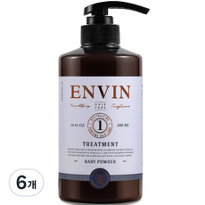 앙방 단백질 퍼퓸 헤어케어 트리트먼트 베이비파우더, 500ml, 6개