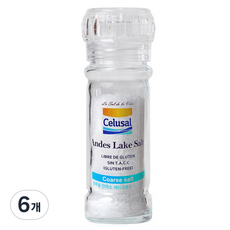 Celusal 安地斯湖鹽 玻璃瓶, 6個, 100g
