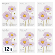 Appree Sticky Leaf 雛菊基本款便利貼 M, 紫色, 12個