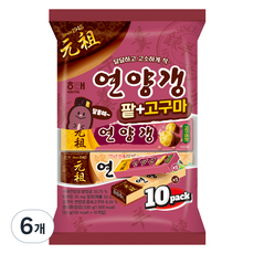 HAITAI 海太 煉羊羹 紅豆+地瓜 10入, 530g, 6個