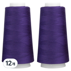 유니크 프리미엄 OWL 코아사 45수 2합 실, 27 엔틱퍼플, 12개