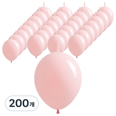 조이벌룬 링커풍선 15cm, 핑크, 200개