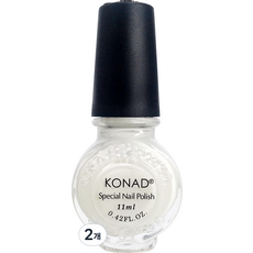 코나드 스페셜 네일 폴리쉬, S01화이트, 11ml, 2개 S01화이트, 11ml, 2개