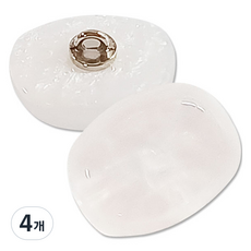 Button King 東大門鈕扣王 Tuming 鈕扣 21mm, 白色, 4個