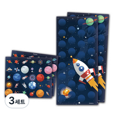 멜로우 우주 시리즈 칭찬 스티커 2p 세트, 우주선, 3세트