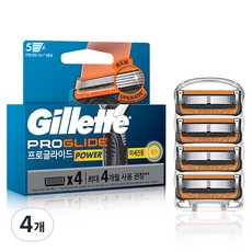 Gillette 吉列 2024ProGlide電動刮鬍刀頭, 4入, 4組