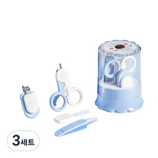 바우마켓 유아용 라이언 손톱 발톱 깎기 4종 세트, 블루, 3세트