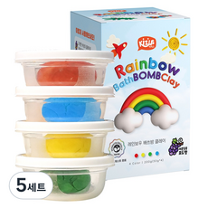 키저스 에코비 레인보우 배쓰밤 클레이 4종 세트, 200g, 5세트