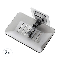 乾淨肥皂架, 灰色, 2個