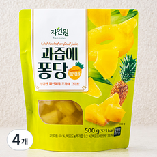 자연원 과즙에퐁당 파인애플, 500g, 1개입, 4개