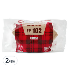 칼리타 FP 102 2-4인용 커피필터, 100개, 2세트