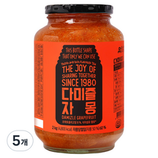 다미즐 자몽 과일청, 2kg, 1개입, 5개
