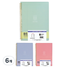 OXFORD Subjec PP 線圈筆記本 B5 左翻 80張, 6個, 隨機出貨