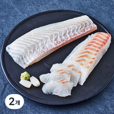 맛있는 광어 도미회 필렛 (냉장), 2개, 200g