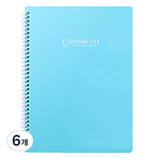 morning glory K Color 線圈透明文件夾 40P, 6個, 薄荷