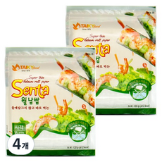 타이키 물없이 싸먹는 월남쌈 사각 16cm, 4개, 120g