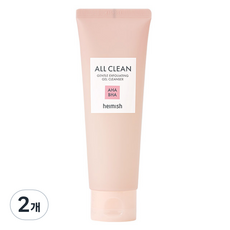 heimish All Clean溫和去角質凝膠潔面乳, 2條, 130ml