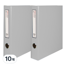 위즈오피스 노블 D링 바인더 5cm 스티커, 그레이, 10개