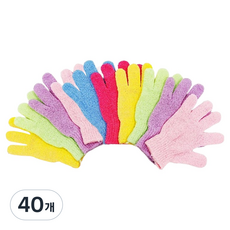 원이네 각질케어 목욕장갑, 랜덤발송, 40개, 1개입