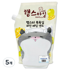 햄스타일 햄스터 목욕실 파인 베딩샌드 무향, 2.5kg, 5개