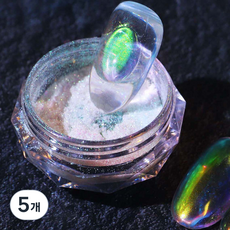 달모아 오로라 글리터 유리 네일파우더, D-2, 5개