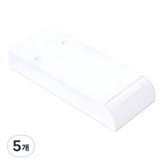 黏貼式迷你抽屜, 白色, 5個